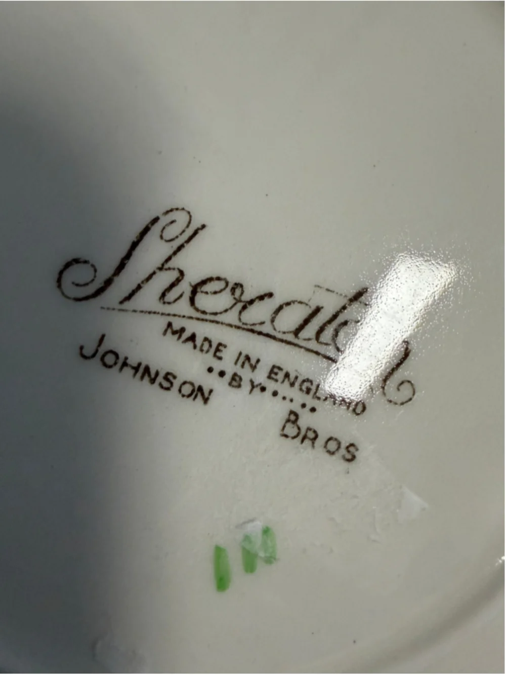 Vintage Johnson Brothers Sheraton Floral Center Bread Butter Plate & Dessert Bow